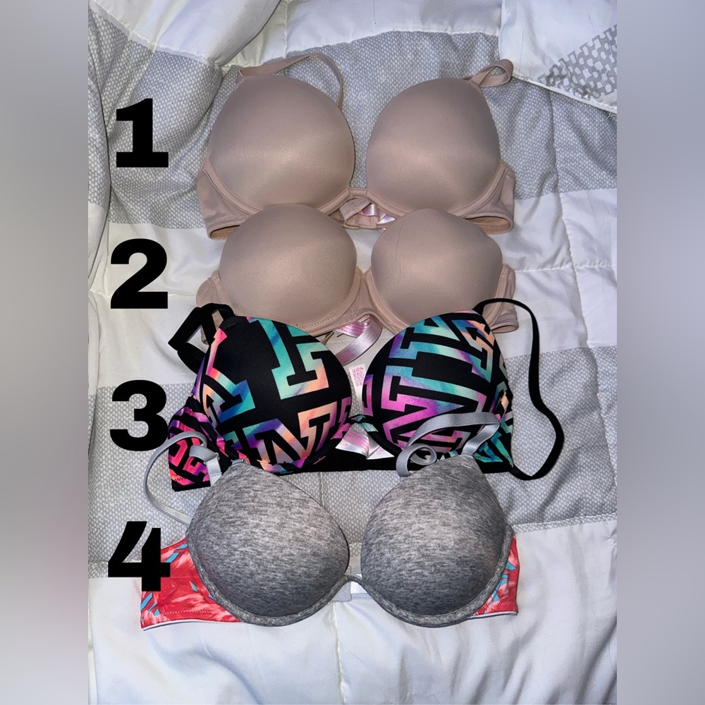 VS PINK super push up bras